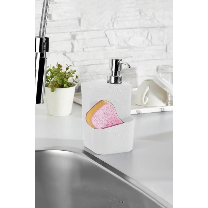 650 Ml 2'si 1 Arada Akıllı Sabunluk Ve Süngerlik