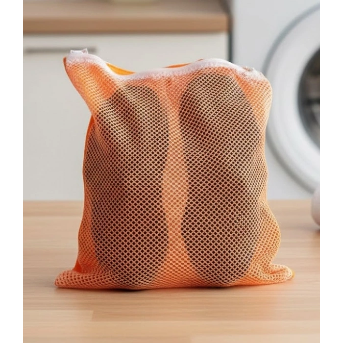 Fermuarlı - Hassas Çamaşır Terlik Ayakkabı Yıkama Filesi Büyük Boy