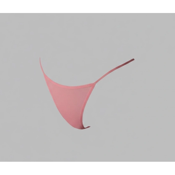 Bicomi Arkası Kelebek Desenli Vizon Fantezi Tanga String