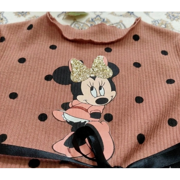 Tahriş Etmeyen Astarlı Mickey Tütü Elbise