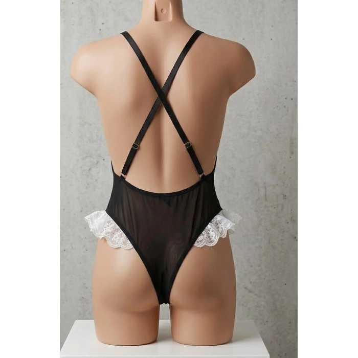 Bicomi Elegance: Esnek Dantelli ve Kusursuz Form Veren Sırt Dekolteli Body