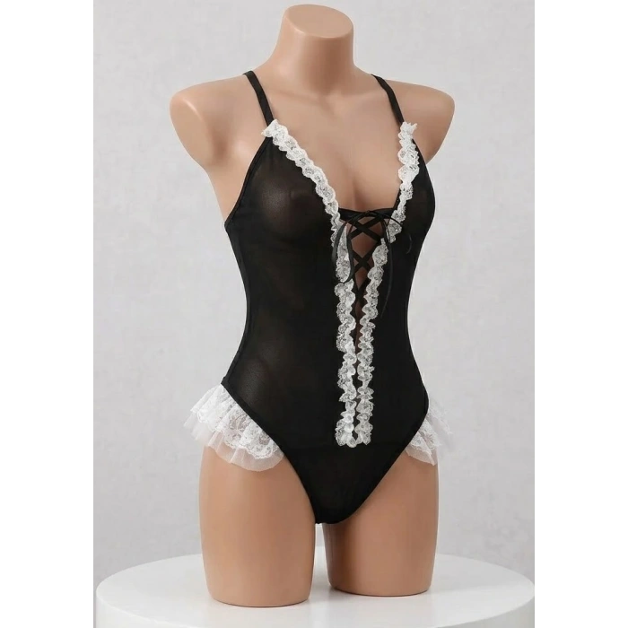 Bicomi Elegance: Esnek Dantelli ve Kusursuz Form Veren Sırt Dekolteli Body