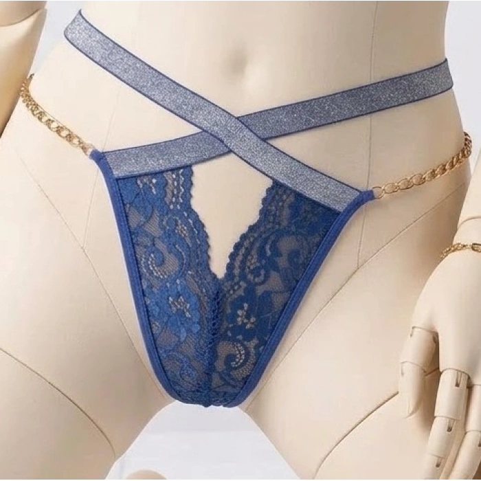 Bicomi Safir Esintisi: Konforlu ve Zincir Detaylı Dantelli Premium String