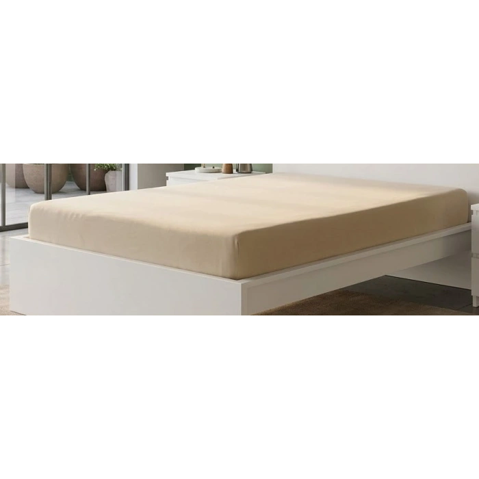 Newsheet %100 Saf Pamuk Terletmez Lastikli Tek Kişilik Penye Çarşaf - Yataktan Kaymayan Yumuşak Doku (100x200 cm)