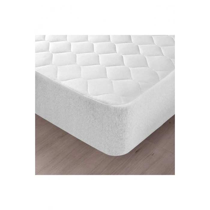 90x190 Sıvı Geçirmez Kapitoneli Tek Kişilik Alez Fitted Pamuklu