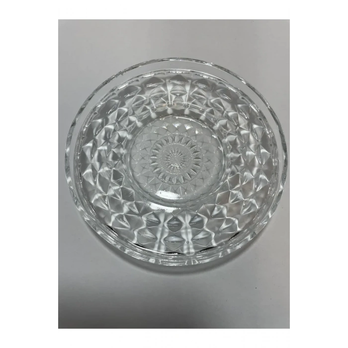 Alin Adela 6lı Cam Çay Tabağı Çay Tabak Altlığı Biçomi-RYG8030