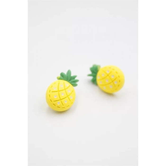 Ananas Hamur Küpe - ÇOK RENKLİ