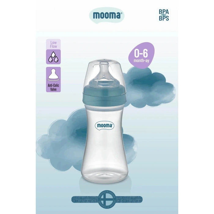 Biberon Anti Kolik Biberon 250 Ml Kapaklı Biberon 0 - 6 Ay (yavaş Akış)