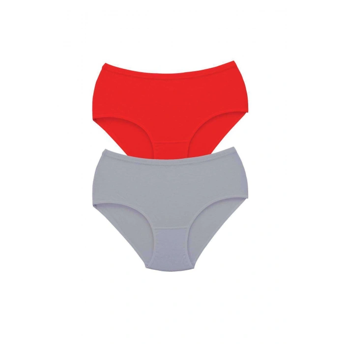 biçomi 2 Adet Tutku Kadın Yüksek Bel Bato Kalın Lastik Külot S6