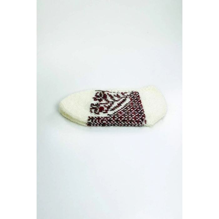 biçomi 2 Çift El Örgüsü Kışlık Şık Kadın Yün Patik Set 1