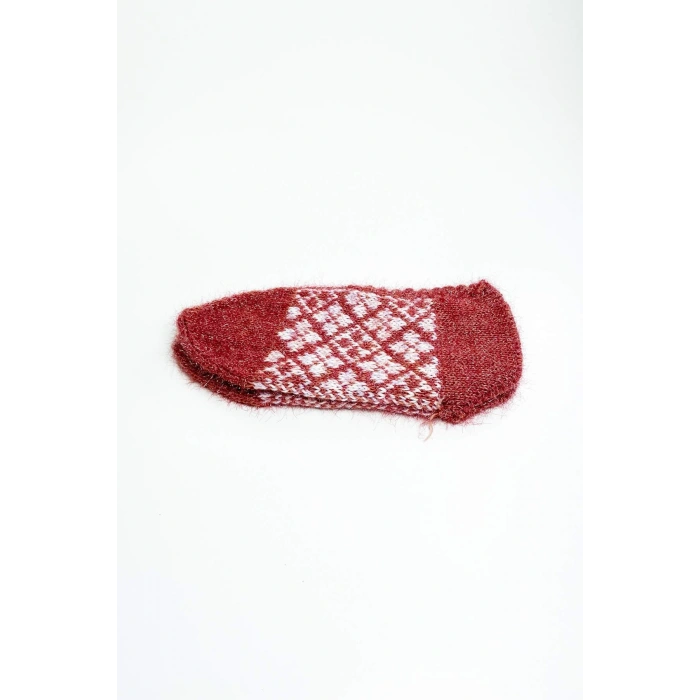 biçomi 2 Çift El Örgüsü Kışlık Şık Kadın Yün Patik Set 2