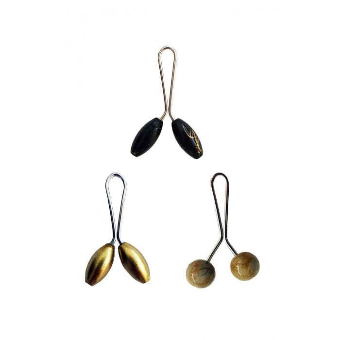 biçomi 3 Adet Tesettür Eşarp ve Şal Klipsi Sarı Hardal Siyah