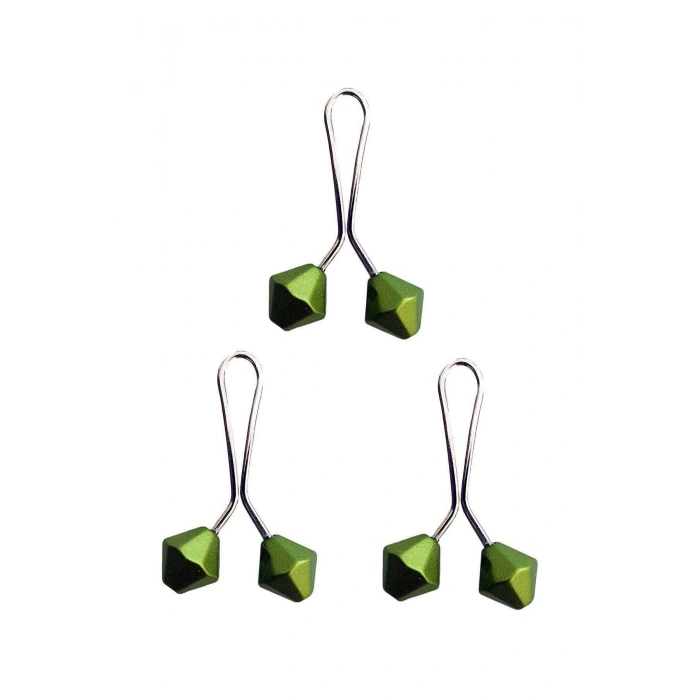 biçomi 3 Adet Tesettür Eşarp ve Şal Klipsi Yeşil