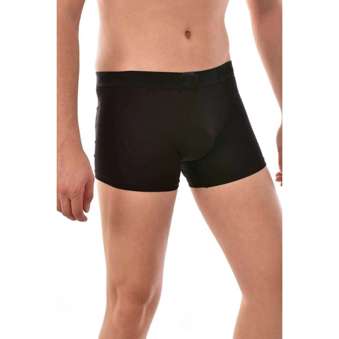 biçomi 3 adet Tutku Likralı Erkek Siyah Boxer 0114