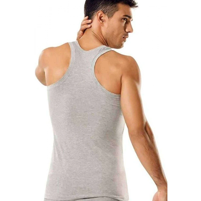 biçomi 3 adet Tutku Ribana Spor Erkek Gri Atlet 0118