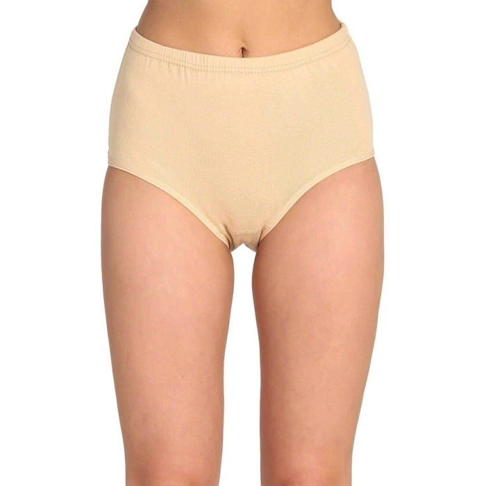 biçomi 5 Adet Tutku Kadın Yüksek Bel Bato Kalın Lastik Külot S14