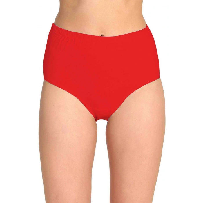 biçomi 5 Adet Tutku Kadın Yüksek Bel Bato Kalın Lastik Külot S8