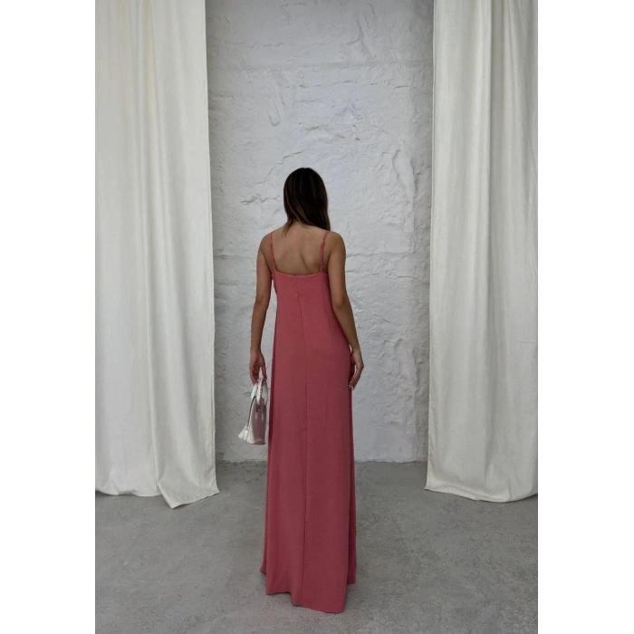 BİÇOMİ Aerobin uzun elbise pembe pt