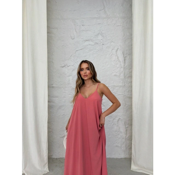 BİÇOMİ Aerobin uzun elbise pembe pt