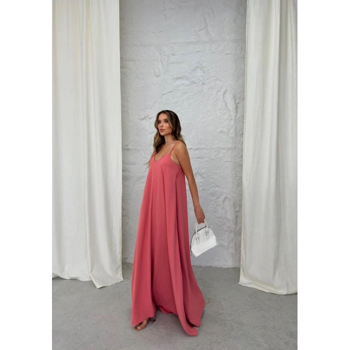 BİÇOMİ Aerobin uzun elbise pembe pt