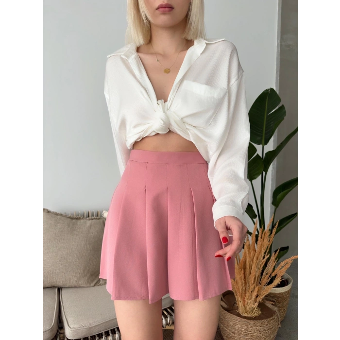 BİÇOMİ Atlas belden Pileli etek s24930