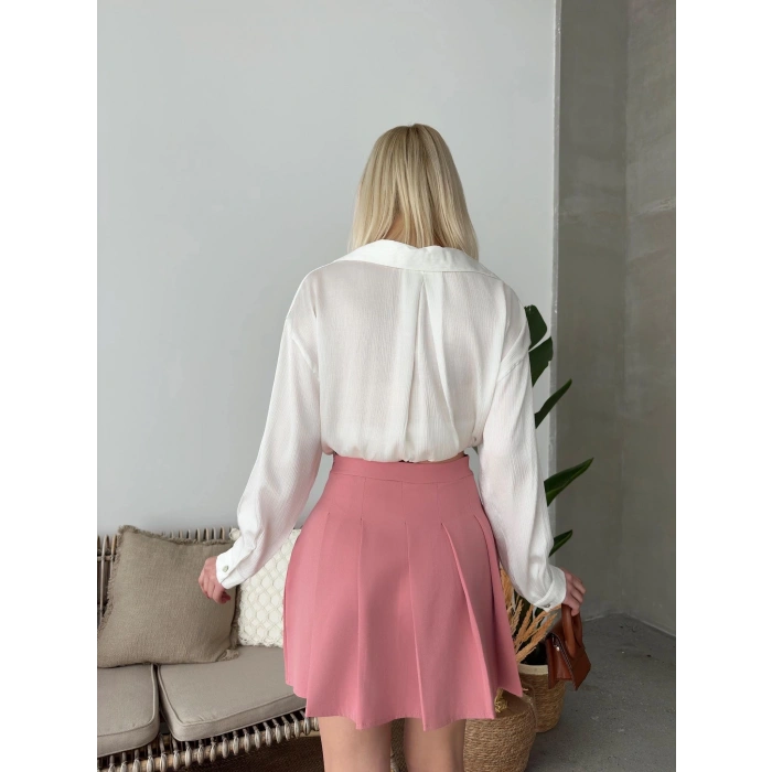 BİÇOMİ Atlas belden Pileli etek s24930