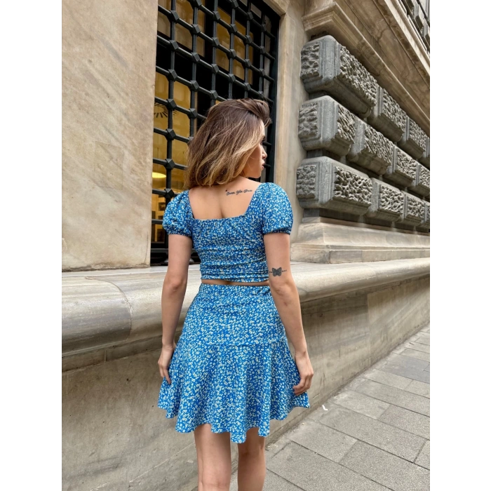 BİÇOMİ Baskılı etekli takım