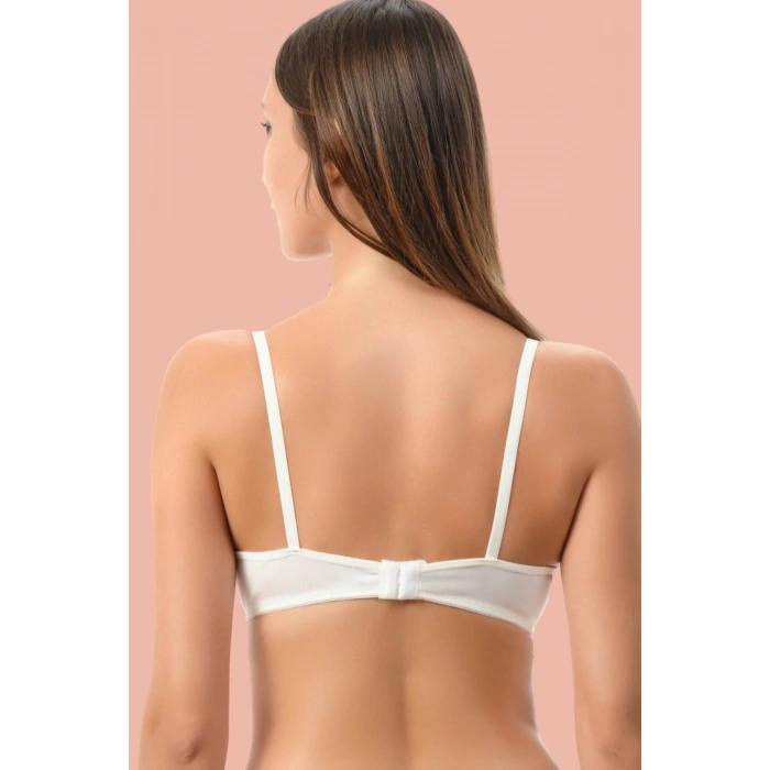 Bicomi Beyaz Dolgusuz Mikro Tek Sütyen