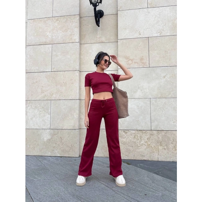 BİÇOMİ Bol paça pantolonlu alt üst takım