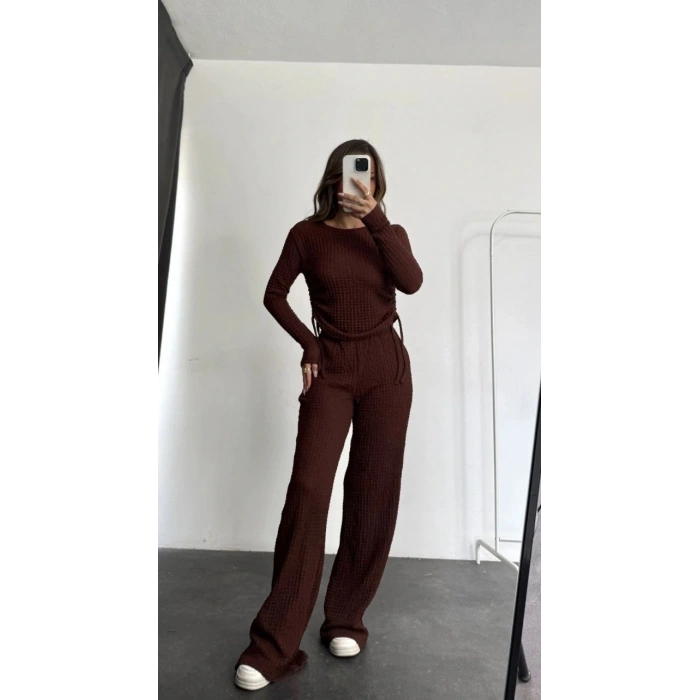 BİÇOMİ Bubble alt üst takım kahve pt510446