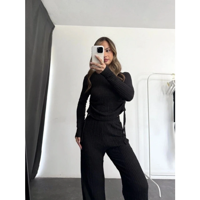 BİÇOMİ Bubble alt üst takım siyah pt510446