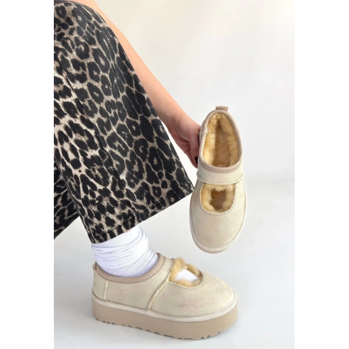 BİÇOMİ Carren Bej Süet Bot