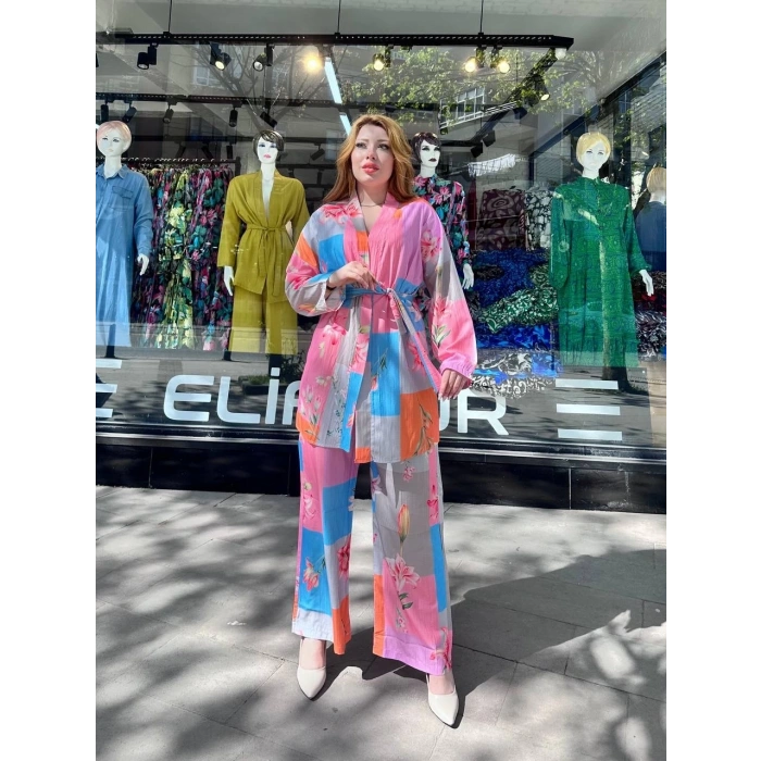 BİÇOMİ Ceketli baskılı takım