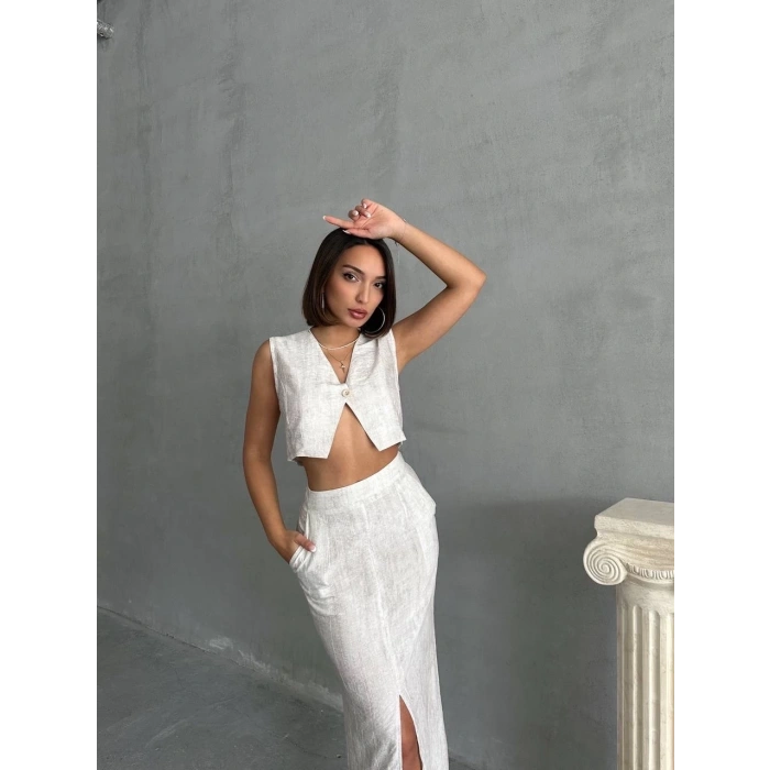 BİÇOMİ Çilek takım etek yelek