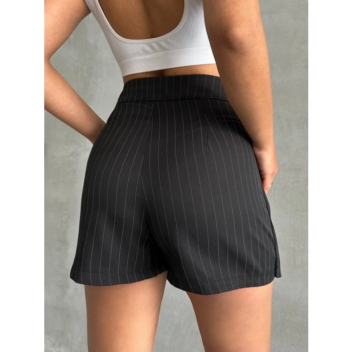 BİÇOMİ Çizgili şort etek