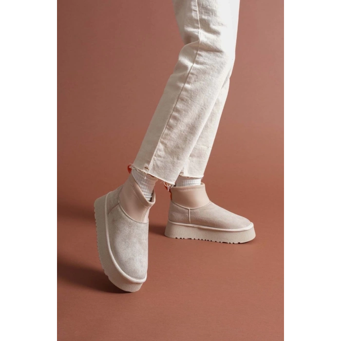 BİÇOMİ Cuen Bej Süet Bot