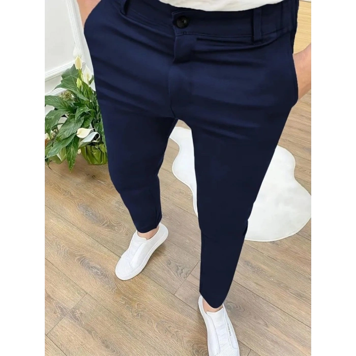 Biçomi Erkek Cepli Slimfit Atlas Pantolon