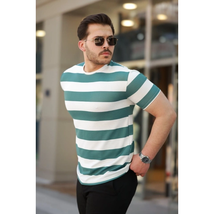 Biçomi Erkek çift Renk Pamuklu örme Kumaş Kısa Kollu T-shirt