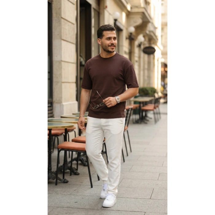 Biçomi Erkek Duble Kol Basic Tişört