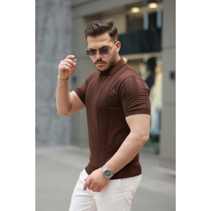 Biçomi Erkek Hemşire Yaka Kısa Kollu Tişört