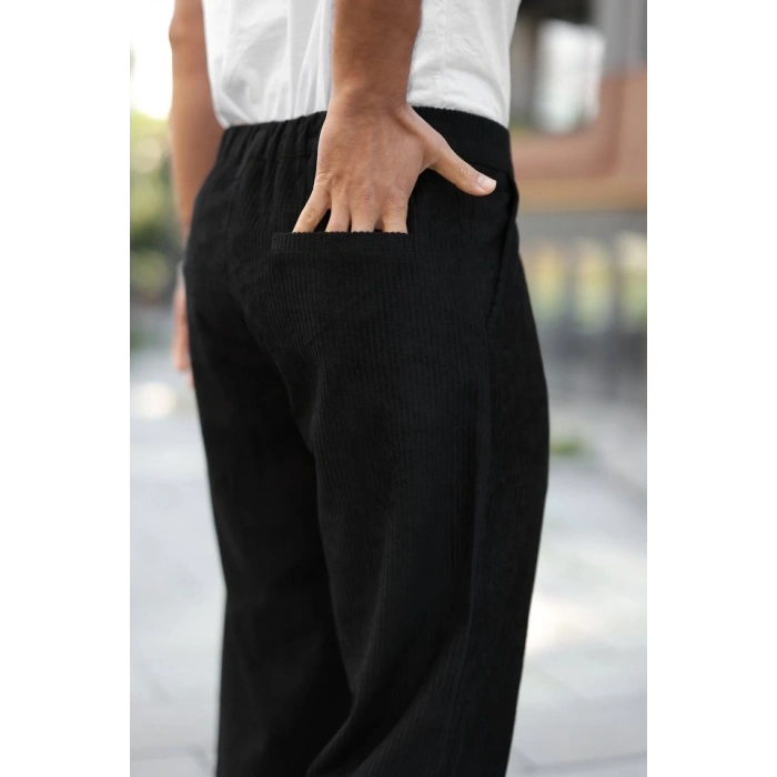 Biçomi Erkek Kadife Baggy Pantolon