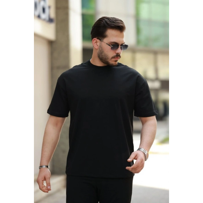 Biçomi Erkek Kısa Kollu Basic Oversize Tshirt