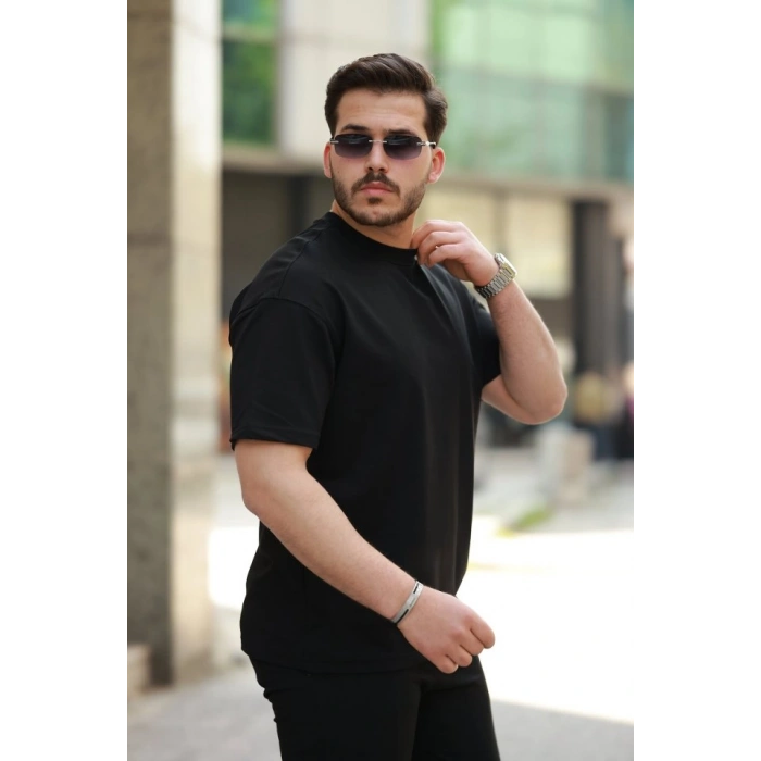 Biçomi Erkek Kısa Kollu Basic Oversize Tshirt