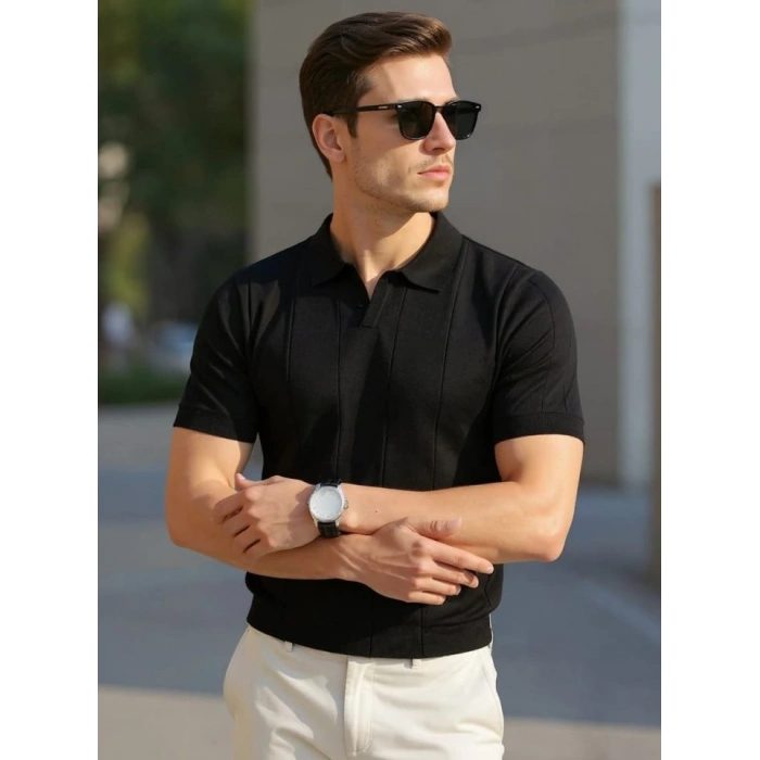 Biçomi Erkek Kısa Kollu Polo Yakalı Triko Tshirt