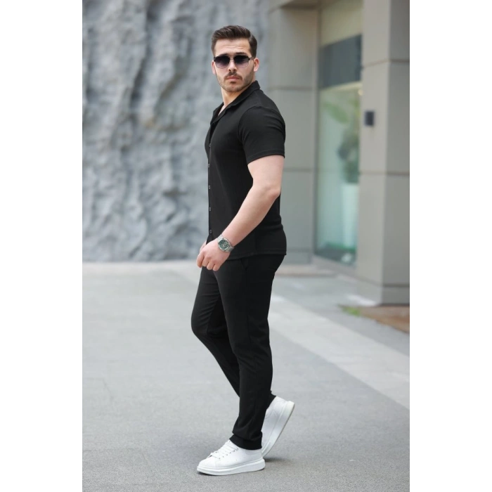 Biçomi Erkek Ottoman Kumaş Pantolon Gömlek Takım