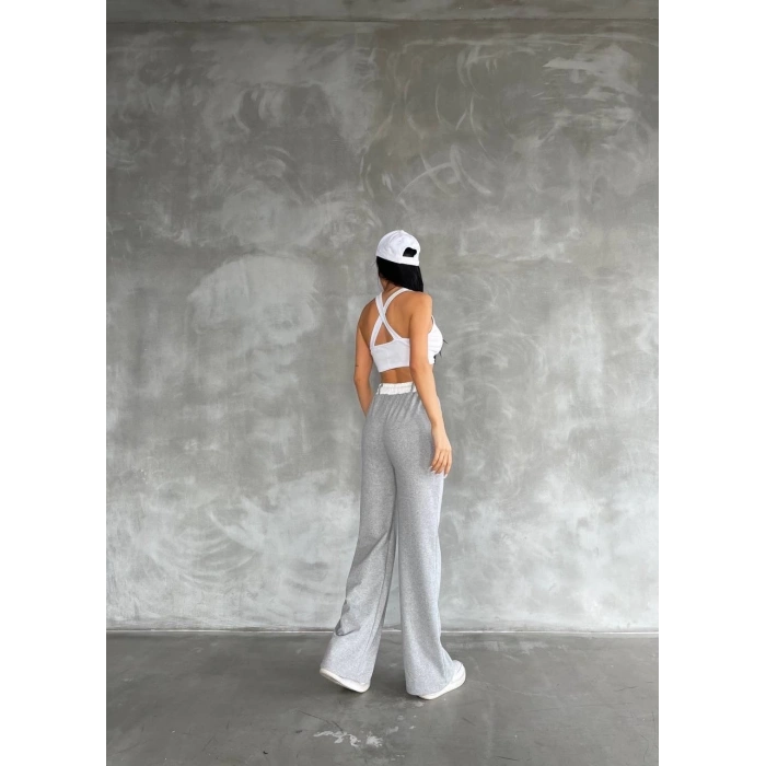 BİÇOMİ Garnili bol paça pantolon