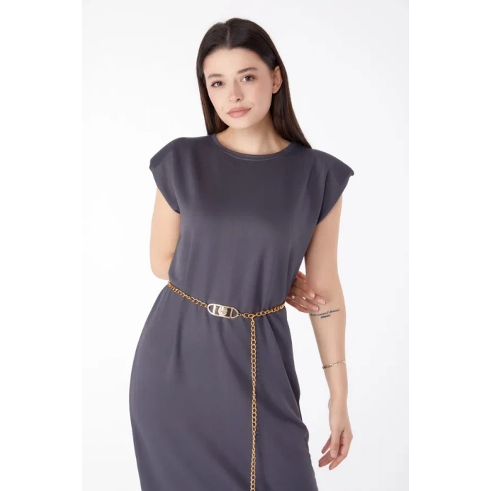 BİÇOMİ Jile elbise antrasit