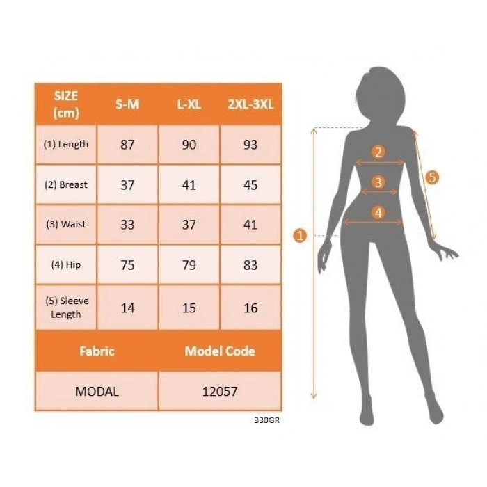 Biçomi Kadın Kısa Kollu V Yakalı Kısa Modal Elbise