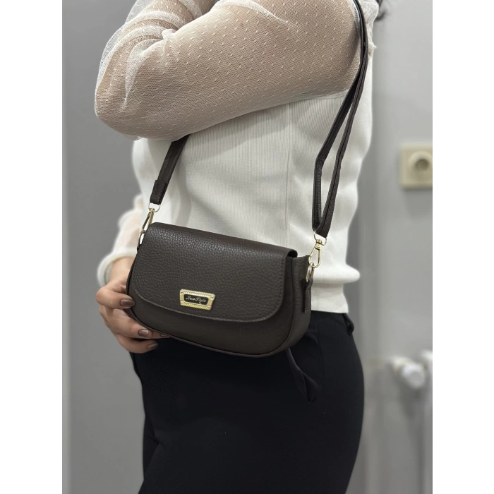 BİÇOMİ Kahve cilt jessi çanta