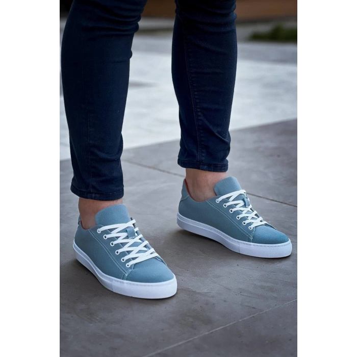 BİÇOMİ KB-122  Kuback  Bebe Mavi Süet Yüksek Taban Bağcıklı Günlük Erkek Ayakkabı